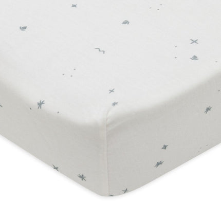 Jollein Hoeslaken Peuter Jersey Twinkling Sea Green 60 X 120 Cm - Jollein - Babywinkel - 8717329388338