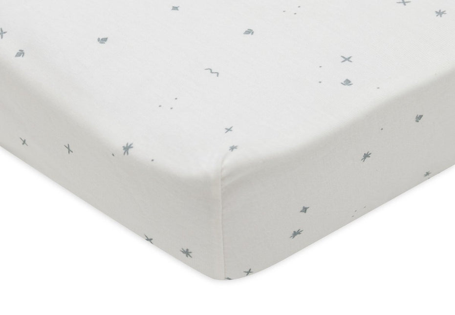 Jollein Hoeslaken Peuter Jersey Twinkling Sea Green 60 X 120 Cm - Jollein - Babywinkel - 8717329388338