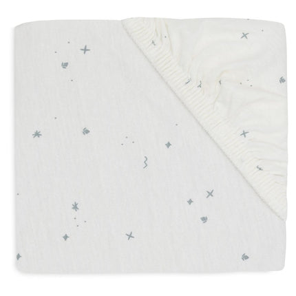 Jollein Hoeslaken Peuter Jersey Twinkling Sea Green 60 X 120 Cm - Jollein - Babywinkel - 8717329388338
