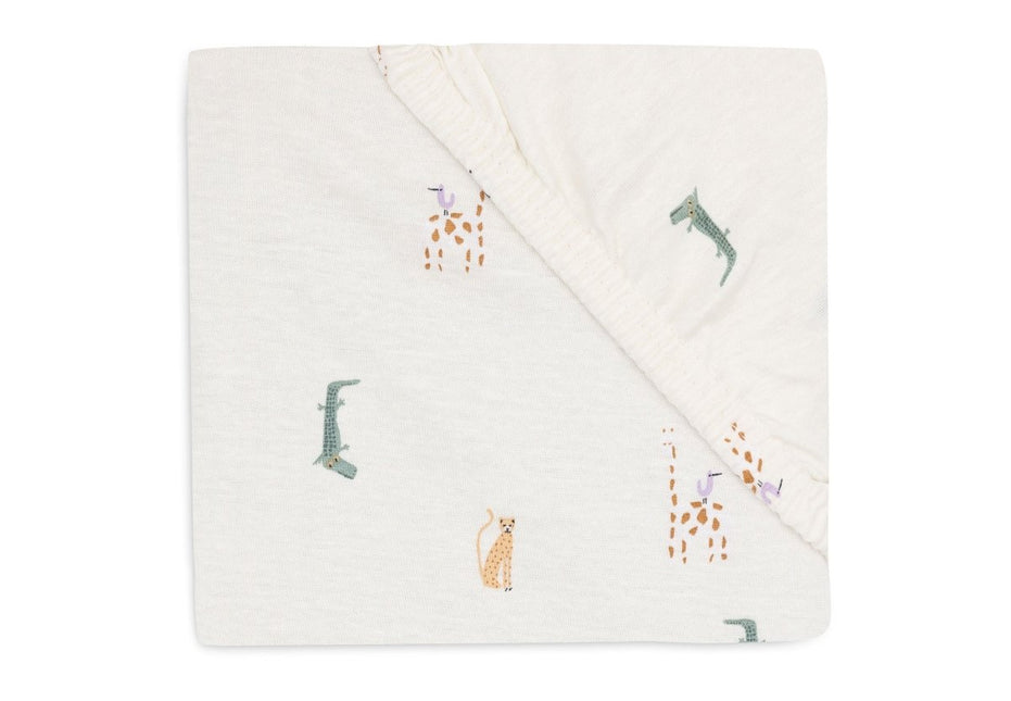 Jollein Hoeslaken Wieg Jersey Jungle Jambo 40/50 X 80/90 Cm - Jollein - Babywinkel - 8717329388284