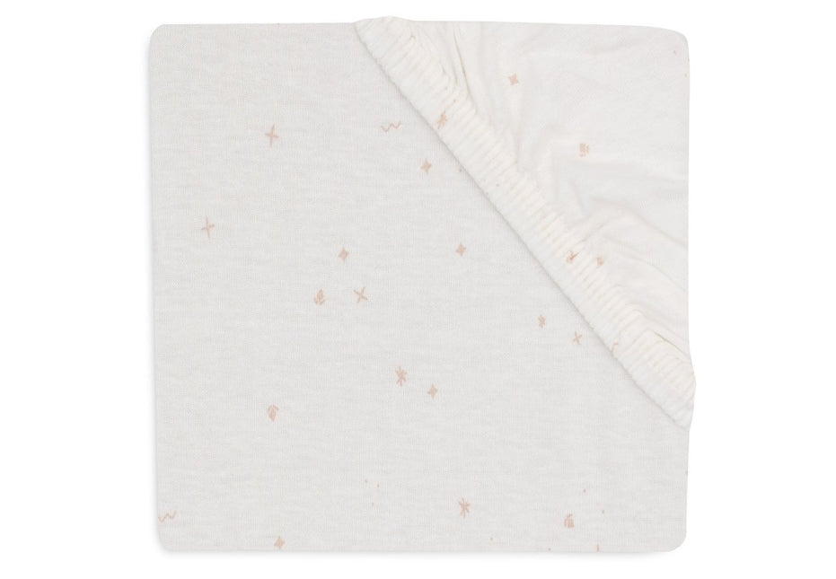 Jollein Hoeslaken Wieg Jersey Twinkling Wild Rose 40/50 X 80/90 Cm - Jollein - Babywinkel - 8717329388307