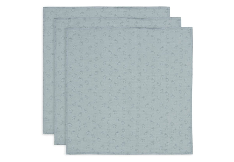 Jollein Hydrofiele Doek Miffy Silhouettes Sea Green 70 X 70 Cm 3St - Jollein - Babywinkel - 8717329388086