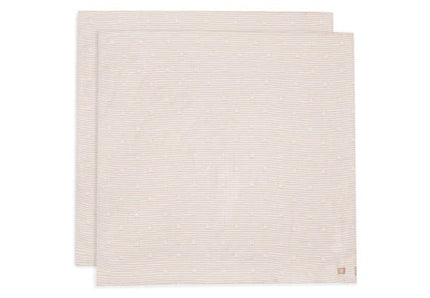 Jollein Hydrofiele Doek Miffy Stripe Biscuit 115cm 2St - Jollein - Babywinkel - 8717329381070