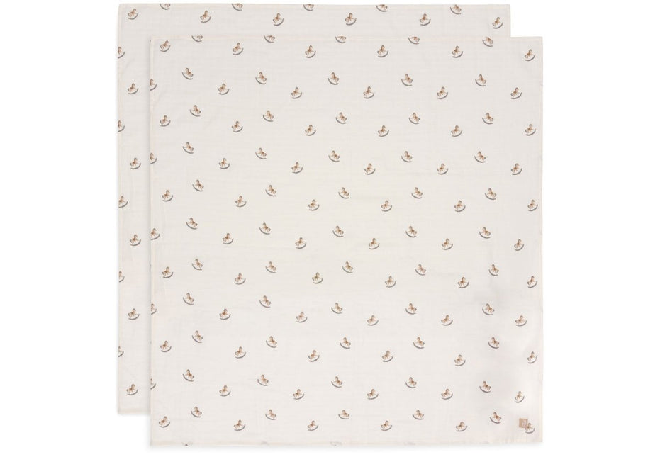 Jollein Hydrofiele Doek Nostalgic Ride 115 X 115 Cm 2St - Jollein - Babywinkel - 8717329387911
