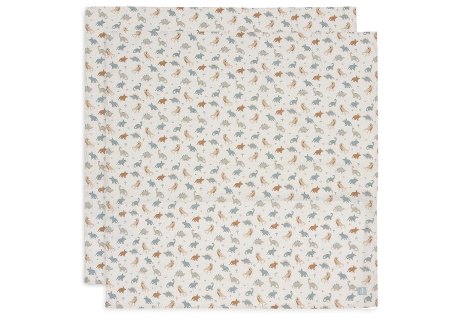 Jollein Hydrofiele Doek Roarsome 115 X 115 Cm 2St - Jollein - Babywinkel - 8717329387973