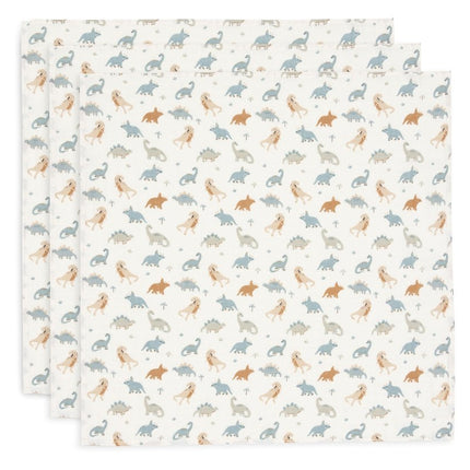 Jollein Hydrofiele Doek Roarsome 70 X 70 Cm 3St - Jollein - Babywinkel - 8717329388062