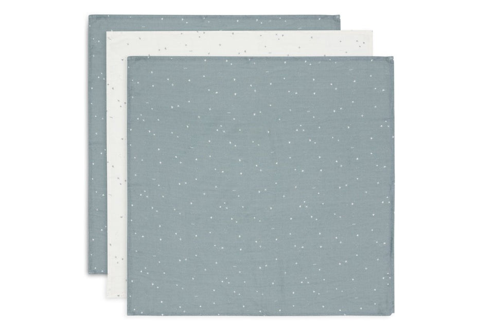 Jollein Hydrofiele Doek Twinkling Sea Green 70X70 Cm 3St - Jollein - Babywinkel - 8717329388031