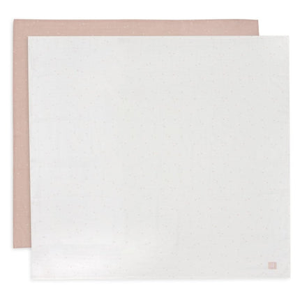 Jollein Hydrofiele Doek Twinkling Wild Rose 115 X 115 Cm 2St - Jollein - Babywinkel - 8717329387959