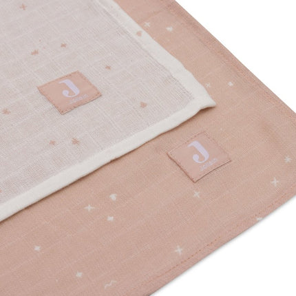 Jollein Hydrofiele Doek Twinkling Wild Rose 115 X 115 Cm 2St - Jollein - Babywinkel - 8717329387959