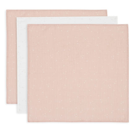 Jollein Hydrofiele Doek Twinkling Wild Rose 70 X 70 Cm 3St - Jollein - Babywinkel - 8717329388048