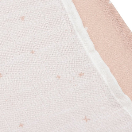 Jollein Hydrofiele Doek Twinkling Wild Rose 70 X 70 Cm 3St - Jollein - Babywinkel - 8717329388048