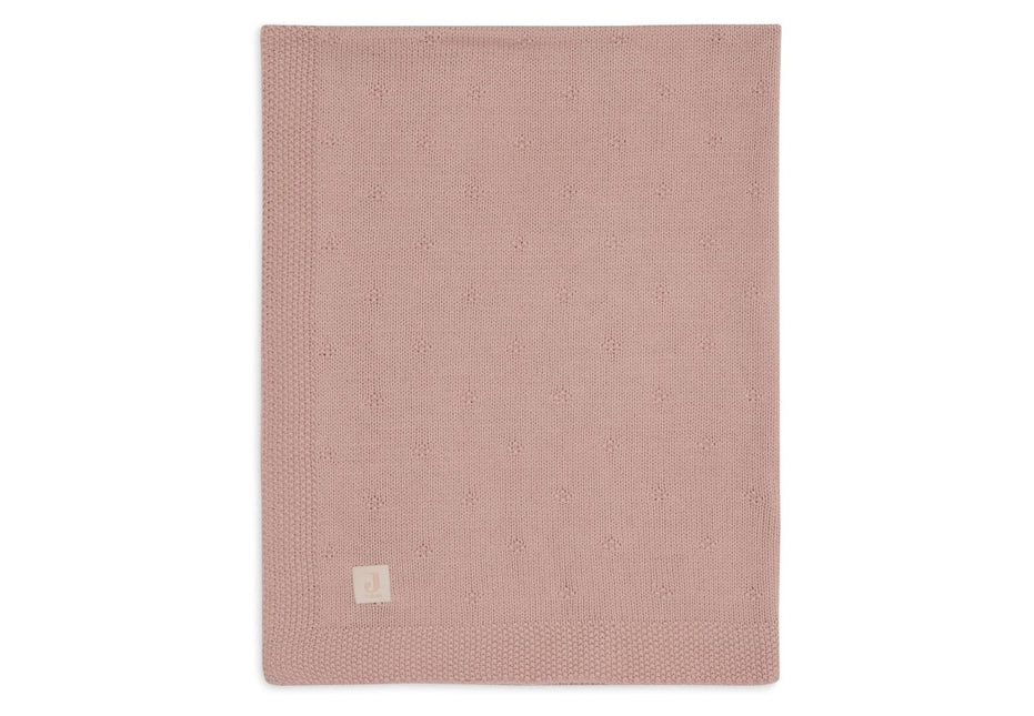 Jollein Ledikantdeken Cosy Knit Wild Rose 100 X 150 Cm - Jollein - Babywinkel - 8717329386594