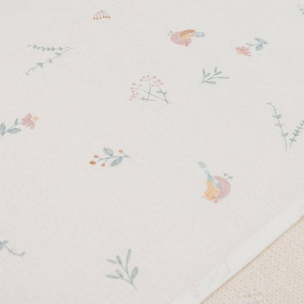 Jollein Ledikantlaken Lovely Birds 120X150Cm - Jollein - Babywinkel - 8717329387133