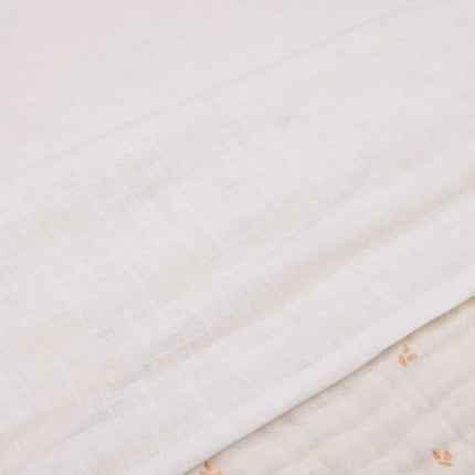 Jollein Ledikantlaken Slub Ivory 120X150cm - Jollein - Babywinkel - 8717329380677