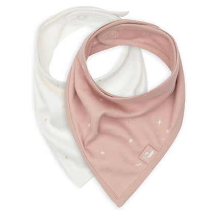 Jollein Slabbetje Bandana Twinkling Wild Rose 2St - Jollein - Babywinkel - 8717329384682