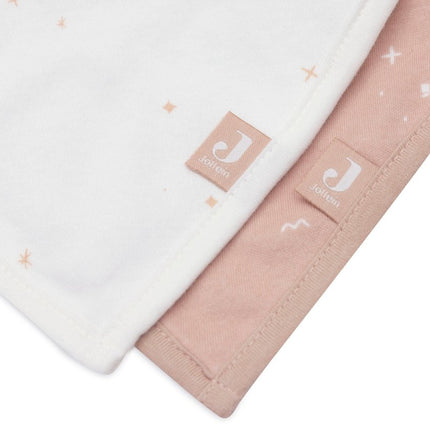 Jollein Slabbetje Bandana Twinkling Wild Rose 2St - Jollein - Babywinkel - 8717329384682