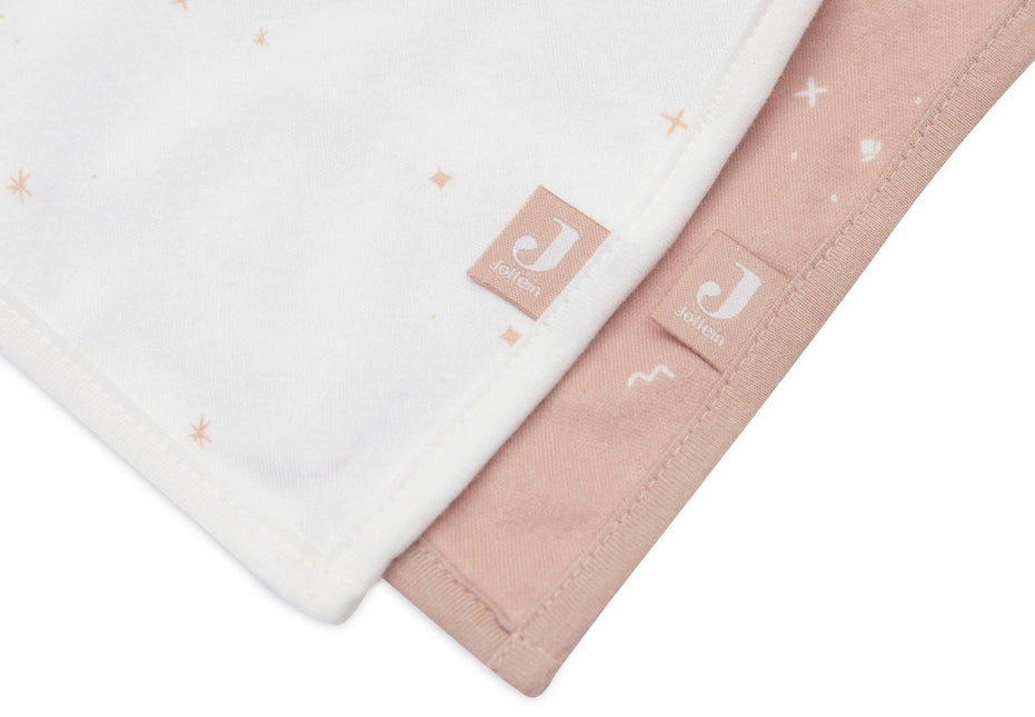 Jollein Slabbetje Bandana Twinkling Wild Rose 2St koop je bij Babywinkel