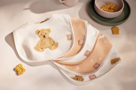 Jollein Slabbetje Teddy Bear/ Harvest 5St koop je bij Babywinkel
