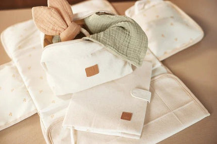 Jollein Verschoningsmat met Opbergvakken Twill Natural - Jollein - Babywinkel - 8717329380875
