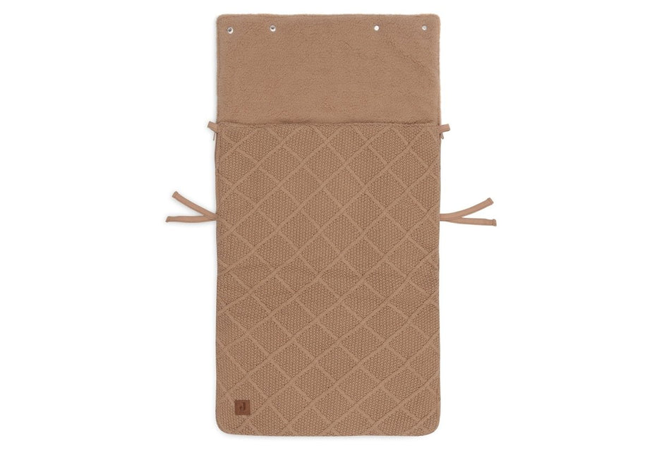 Jollein Voetenzak Check Knit Biscuit 0+ 3/5 Punts koop je bij Babywinkel