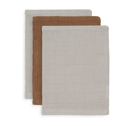 Jollein Washandje Bamboe Caramel 3st - Jollein - Babywinkel - 8717329360587