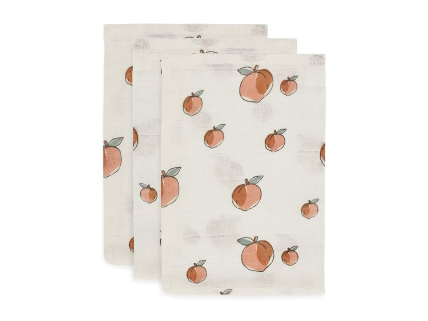Jollein Washandje Hydrofiel Peach 3st - Babywinkel - 8717329362239