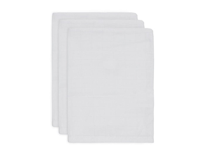 Jollein Washandje Hydrofiel Wit 3st - Jollein - Babywinkel - 8717329305229