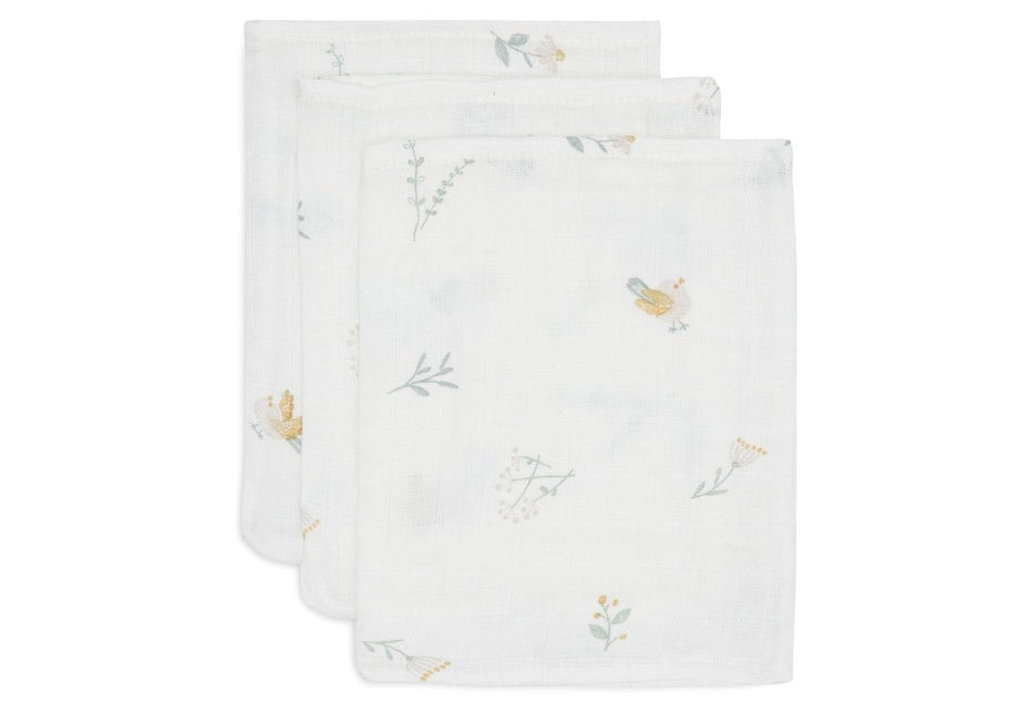Jollein Washandje Lovely Bird 15 X 20 Cm 3St - Jollein - Babywinkel - 8717329388116