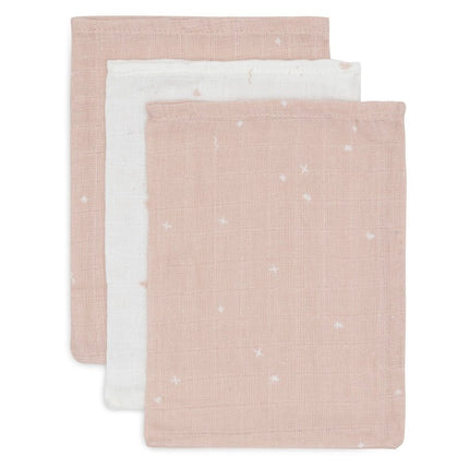 Jollein Washandje Twinkling Wild Rose 15 X 20 Cm 3St - Jollein - Babywinkel - 8717329388130