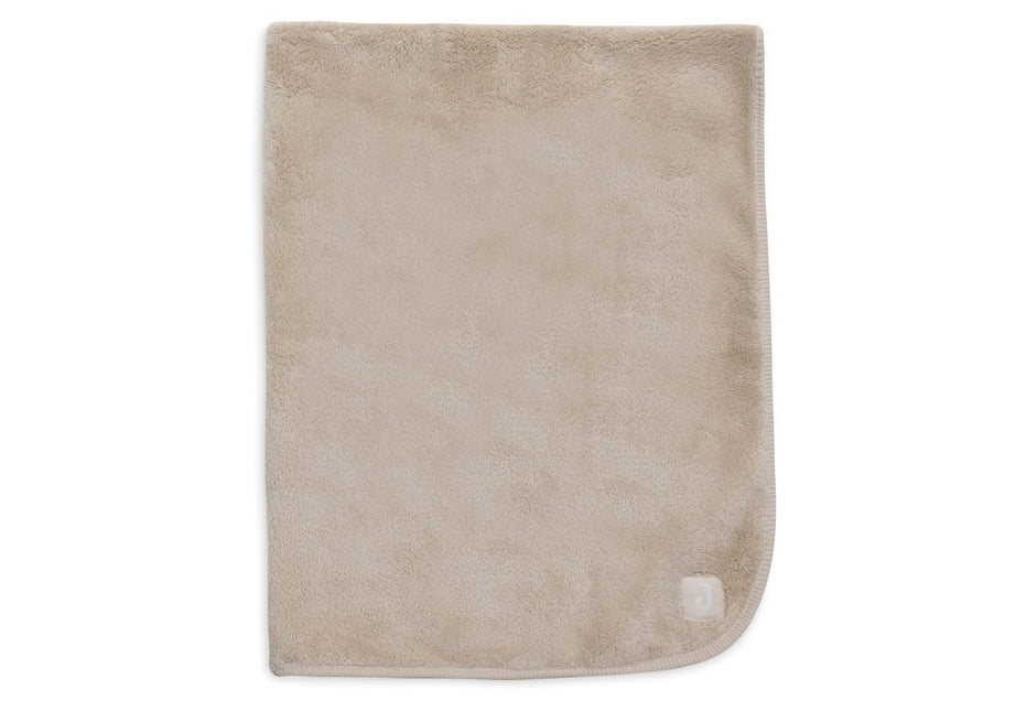 Jollein Wiegdeken Basic Jersey/Sherpa - Warm Sand 75X100Cm koop je bij Babywinkel