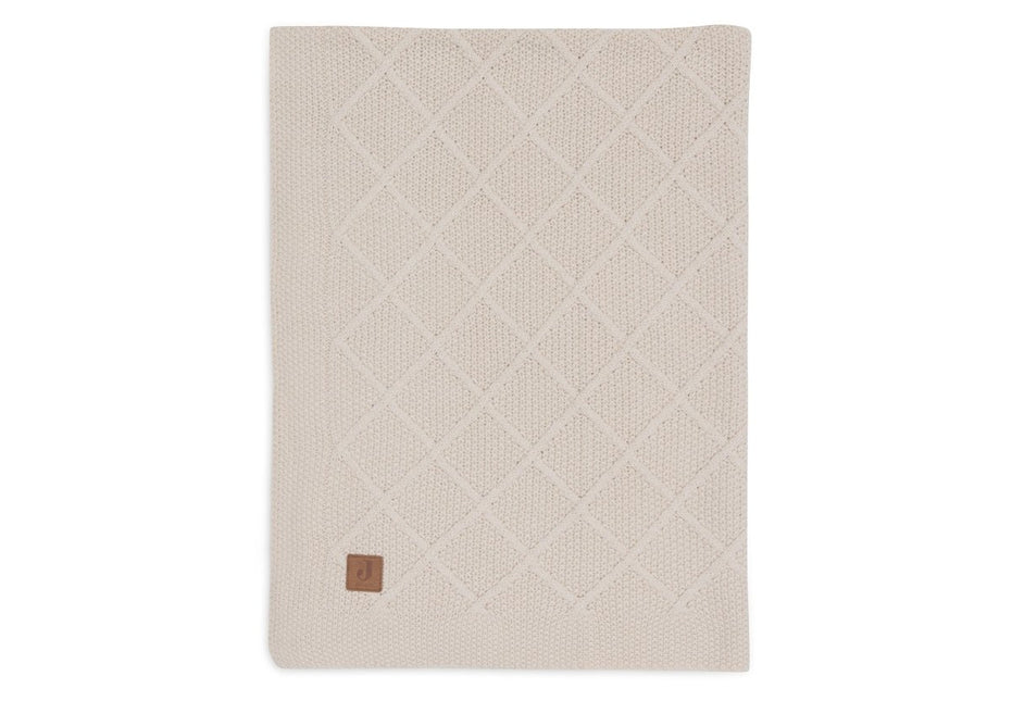 Jollein Wiegdeken Check Knit Oatmeal 75 X 100 Cm - Jollein - Babywinkel - 8717329386679