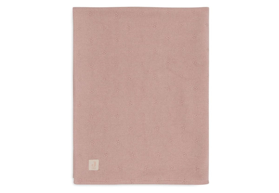Jollein Wiegdeken Cosy Knit Wild Rose/Velvet 75 X 100 Cm - Jollein - Babywinkel - 8717329386624