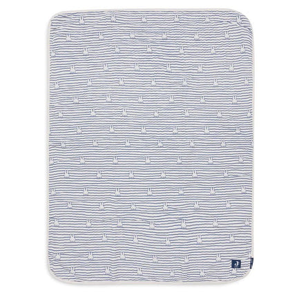 Jollein Wiegdeken Miffy Stripe Navy 75X100cm - Jollein - Babywinkel - 8717329381087