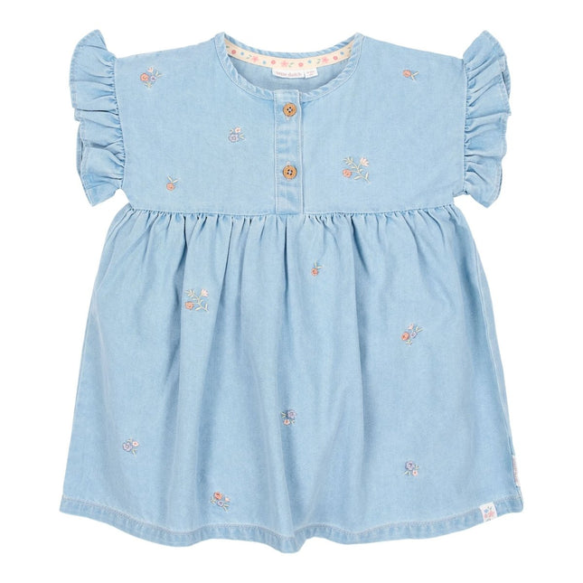 Jurkje korte mouw Denim koop je bij Babywinkel