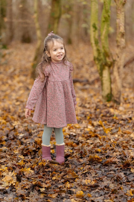 Jurkje lange mouw Rouge Flower - Babywinkel - 8721122581889