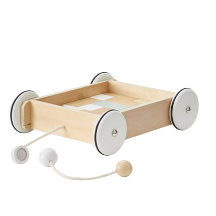 Kid's Concept Blokkenkar Met Blokken 28x26cm - Kid's Concept - Babywinkel - 7340028726975