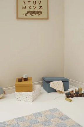Kid's Concept Opbergbakjes Blauw 3 Set - Babywinkel - 7340028734642