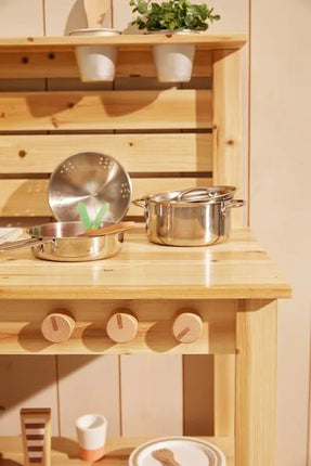 Kid's Concept Pannenset Kid'S Hub Rvs 6 Delig - Kid's Concept - Babywinkel - 7340028734802