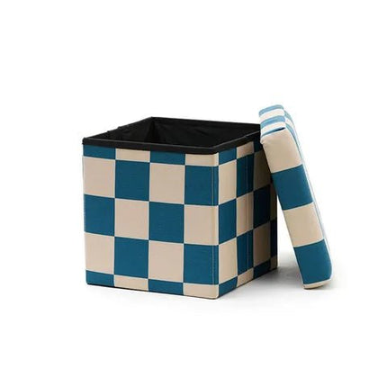 Kid's Concept Poef Met Opbergruimte Blauw Groen 30Cm koop je bij Babywinkel