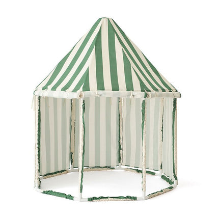 Kid's Concept Speeltent Stripe Green - Kid's Concept - Babywinkel - 7340028736127
