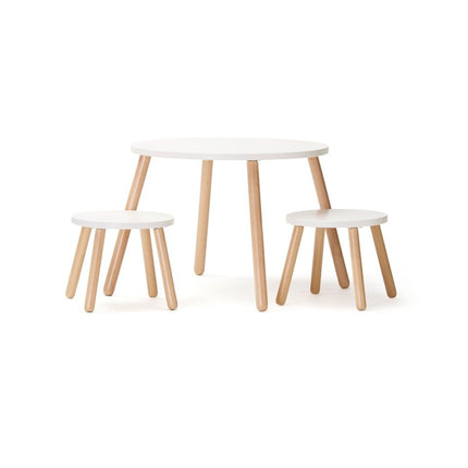 Kid's Concept Tafel Set met Krukken Wit - Kid's Concept - Babywinkel - 7340028734925