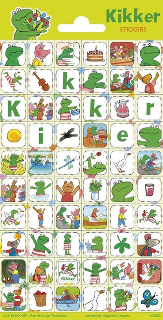 Kikker En Vriendjes Stickers Klein - Babywinkel - 8718819311102