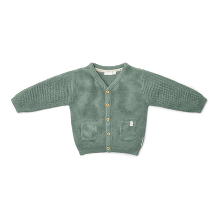 Dzianinowy kardigan Forest Green