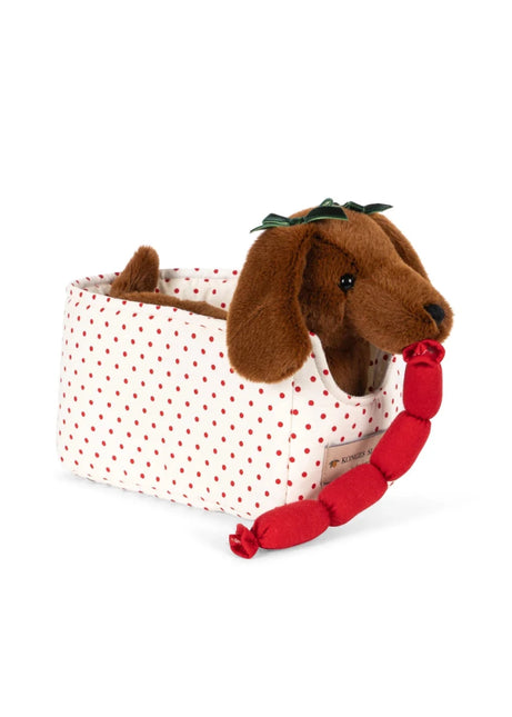 Konges Sløjd Knuffel Chorizo Teckel Bruin koop je bij Babywinkel