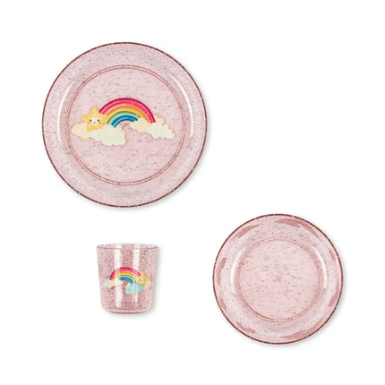 Konges Sløjd Serviesset Sparkly Rainbow koop je bij Babywinkel