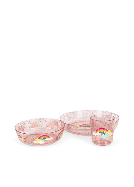 Konges Sløjd Serviesset Sparkly Rainbow koop je bij Babywinkel
