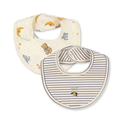 Konges Sløjd Slabbetje Stripe Como 2St koop je bij Babywinkel