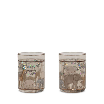 Konges Slojd 2 Glitter Bekers Safari - Babywinkel - 5715681098974