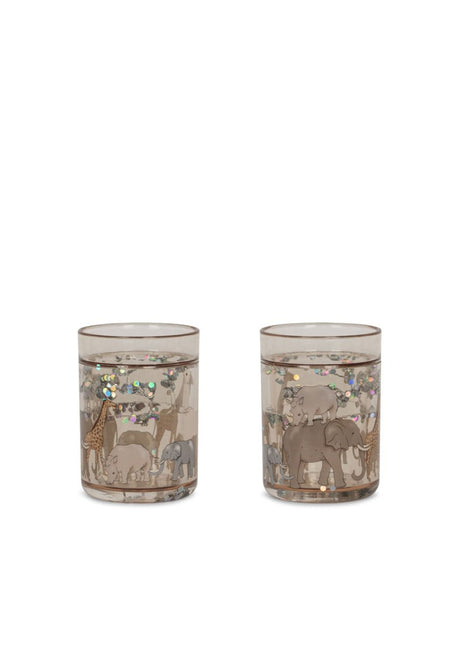 Konges Slojd 2 Glitter Bekers Safari - Babywinkel - 5715681098974