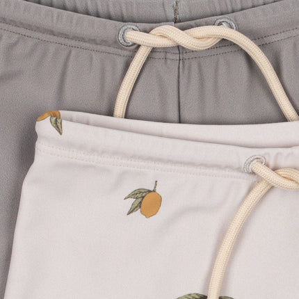 Konges Sløjd 2 - Pack Aster Zwembroek Grs Mon Grand Citron/Laurel Oak koop je bij Babywinkel